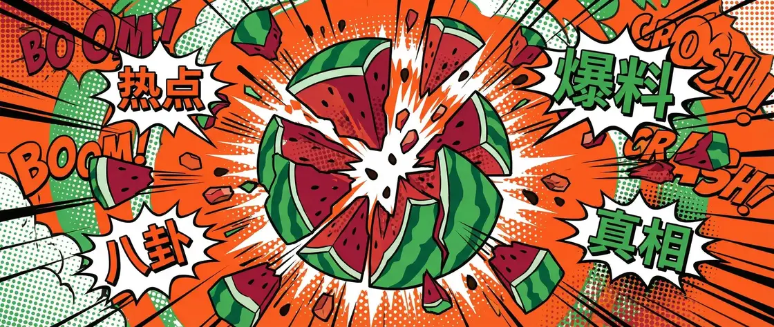 吃瓜爆料 今日头瓜爆炸漫画横幅